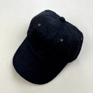 Dorfman Pacific Hat Cap Strapback Black Wool Blend Baseball Scala Dad Adjustable
